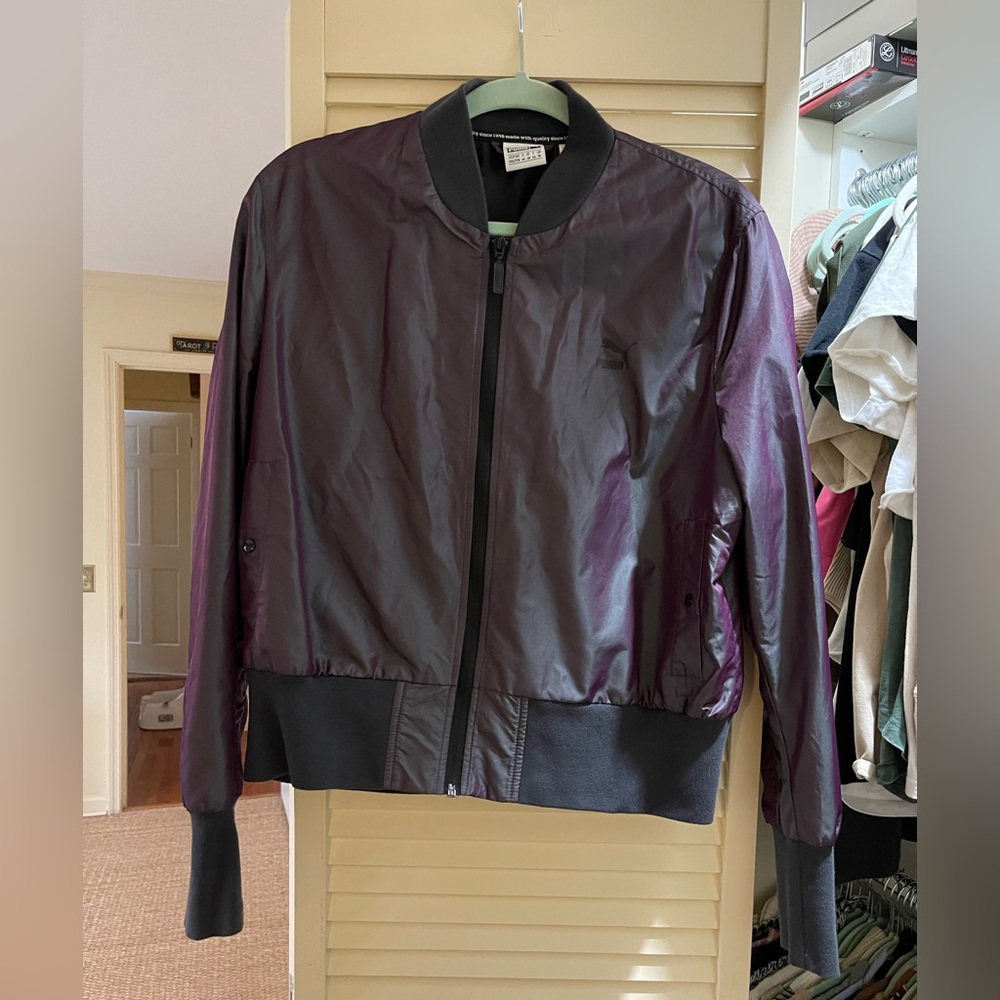 Iridescent purple Puma track jacket